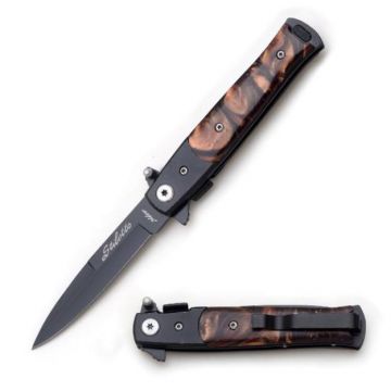 Snake Eye Tactical Stiletto Spring Assist Knife 4" Closed/W Clip